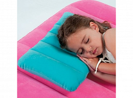 Детская надувная подушка 43х28х9см "Kidz" от 3 лет, 2 цвета, арт.68676