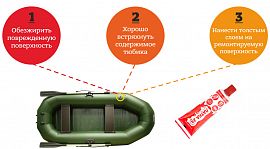 Жидкий ПВХ для ремонта лодок, тентов и бассейнов, 25гр, черного цвета, арт.Ж020гр_ч