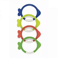 Набор для подводной игры "Кольца - Рыбки" от 3 лет, 4 цвета в наборе, арт.26009 BW