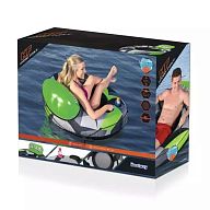 Надувной круг-кресло 135см "Rugged Rider I" с ручками, до 90кг, арт.43280 BW