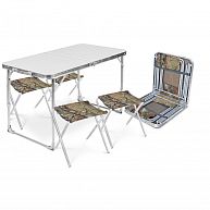 Набор складной стол и 4 стула (ССТ-К2/1) металлик хант, до 20/90 кг, арт.ССТ-К2/1