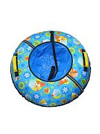 Надувная ватрушка (тюбинг) 70см "Пушистая азбука" с автокамерой, арт.ТБ2К