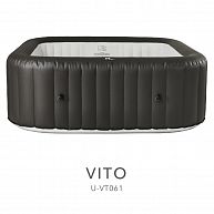 СПА-бассейн 185х185х65см "Vito" 930л, квадратный, аэромассаж, арт.U-VT061