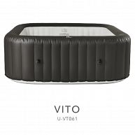 СПА-бассейн 185х185х65см "Vito" 930л, квадратный, аэромассаж, арт.U-VT061