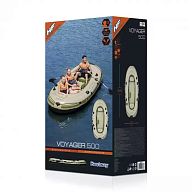 Надувная лодка "Voyager 500" 348х141см, вёсла 62064, до 260кг, арт.65001 BW