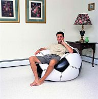 Надувное кресло 114х112х66см "Футбольный мяч" от 6 лет, арт.75010 BW