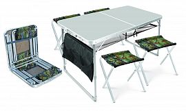 Набор складной стол и 4 стула (ССТ-К3/1) металлик-хант до 20/90кг, арт.ССТ-К3/1