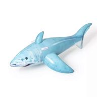 Надувная игрушка-наездник 183x102см "Реалистичная акула" с ручками, до 45кг, от 3 лет, арт.41405 BW