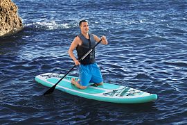 SUP-доска "Aqua Glider" 320x79x12см, насос, весло, лиш, ремнабор, сумка, до 110кг, арт.65347 BW