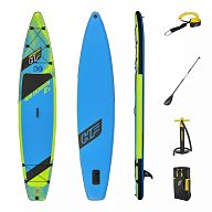 SUP-доска "Aqua Excursion Tech Set" 381x79x15см, насос, весло, лиш, ремнабор, сумка, до 120кг, арт.65373 BW