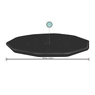 Тент для каркасного бассейна 488см (D493см), арт.58249 BW