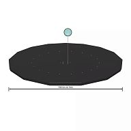 Тент для каркасного бассейна 457см (D470см), арт.58038 BW