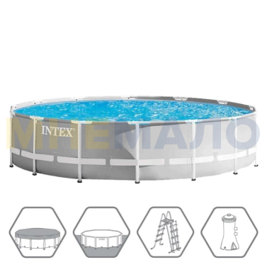 Intex prism frame 26726. Каркасный бассейн intex 26720 427х427х107 см. intex prism frame 457x122. каркасный бассейн prism frame 488х244х107см. каркасный бассейн intex prism frame 26726 (shelf box), 457x122 см (комплект).