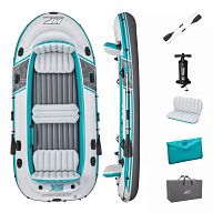 Надувная лодка "Adventure Elite X5 Raft Set" 364х166см, вёсла 62064, насос 62086,  до 600кг, арт.65159 BW