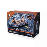 Надувная лодка "Treck X1" 228х121см, вёсла 62015, насос 62023, до 170кг, арт.61083 BW