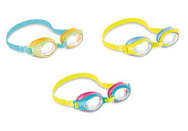 Очки для плавания "Junior" 3-8 лет, 3 цвета, арт.55611