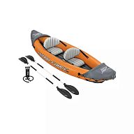 Надувная байдарка "Lite-Rapid X2" 321х88см, алюм.вёсла 218см, насос 62086, до 160кг, арт.65077 BW
