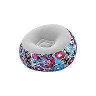 Надувное кресло 112x112x66см "Inflate-A-Chair Floral", арт.75111 BW