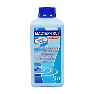 МАСТЕР-ПУЛ, 1л бутылка, жидкое безхлорное средство 4 в 1 для обеззараживания и очистки воды, арт.М20
