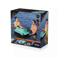 Плавающий холодильник 88х77см (88х67х52см) "Glacial Sport" с подстаканником, арт.43191 BW
