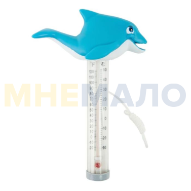 Термометр-игрушка "Дельфин" для измерения температуры воды в бассейне