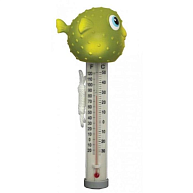 Термометр-игрушка "Рыбка Фугу" для измерения температуры воды в бассейне, арт.AQ12175