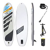 SUP-доска "White Cap" 305x84x12см, насос, весло, лиш, киль, ремнабор, сумка, до 120кг, арт.65342 BW