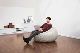 Надувное кресло 112х112х66см "Inflate-A-Chair" 3 цвета, арт.75052 BW