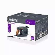 Насос электрический 12В "Powergrip DC" от прикуривателя, повыш.мощн., 680л/м, 3 насадки в комплекте, арт.62164 BW