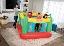 Игровой центр-батут 175х173х135см "Fisher Price" с мячами (50шт), встр.нас. 220В, до 85кг, от 3 лет