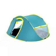 Палатка 4-местная 210x240x100см "Coolmount 4" 1 слой, 190Т polyester PU, 2000мм, 120гр/м2 PE, арт.68087 BW